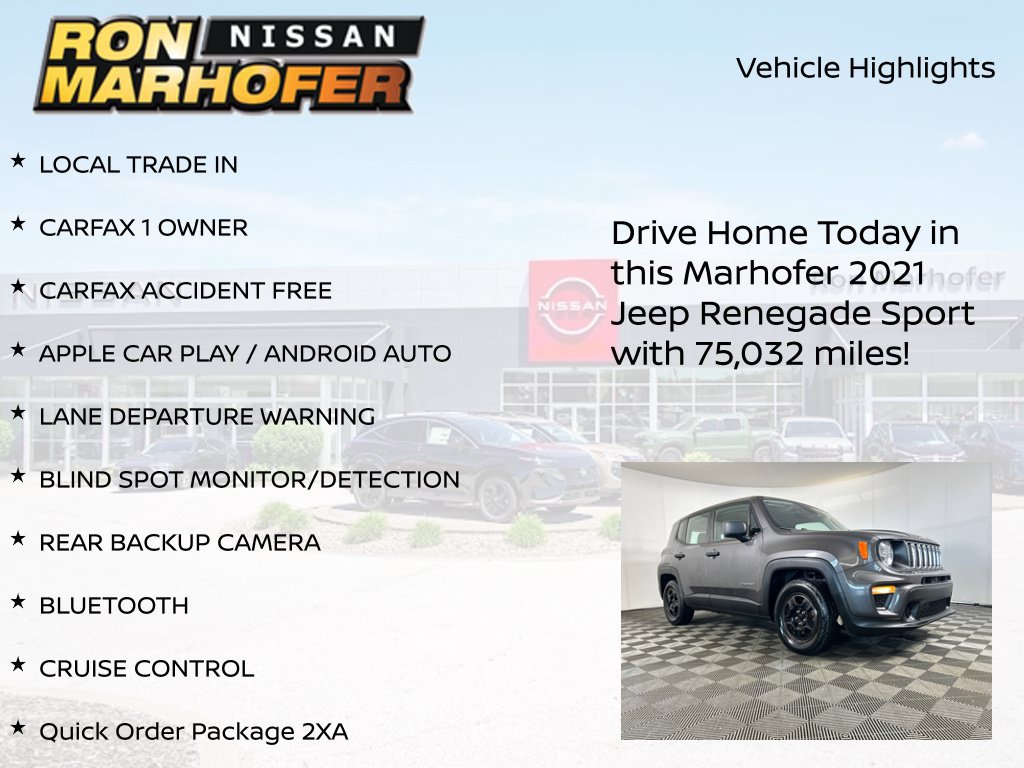 Used 2021 Jeep Renegade Sport FWD image 14