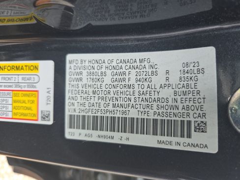 Used 2023 Honda Civic Sport image 33
