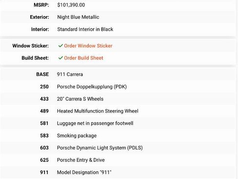Used 2017 Porsche 911 Carrera image 3