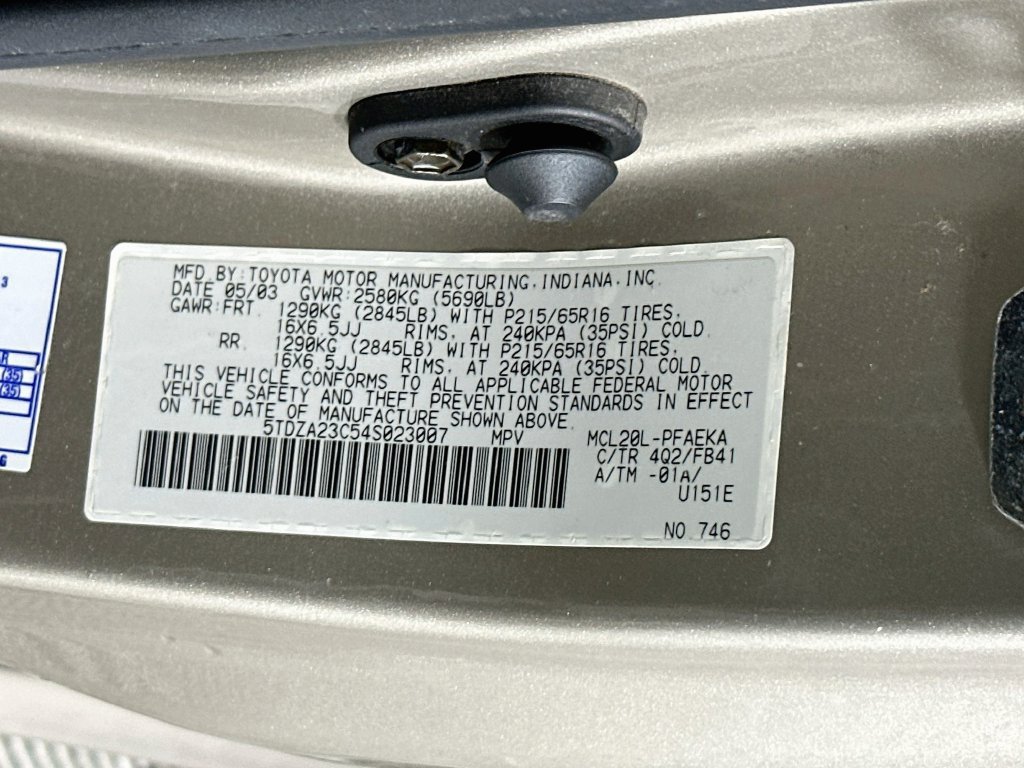 Used 2004 Toyota Sienna LE FWD image 26