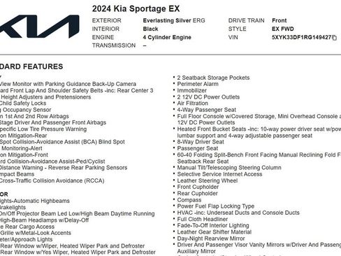 Used 2024 Kia Sportage EX FWD image 16