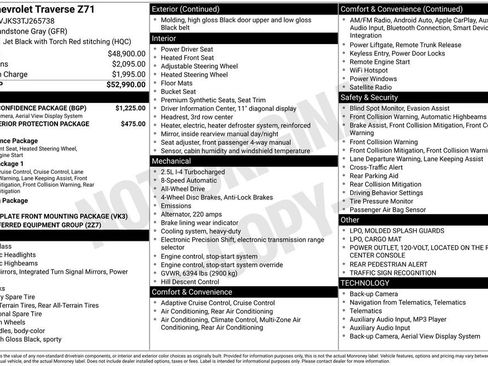 New 2026 Chevrolet Traverse Z71 w/ Driver Confidence Package image 6