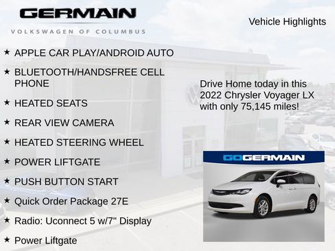 Used 2022 Chrysler Voyager LX image 6
