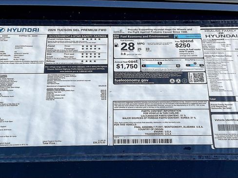 New 2026 Hyundai Tucson SEL image 13
