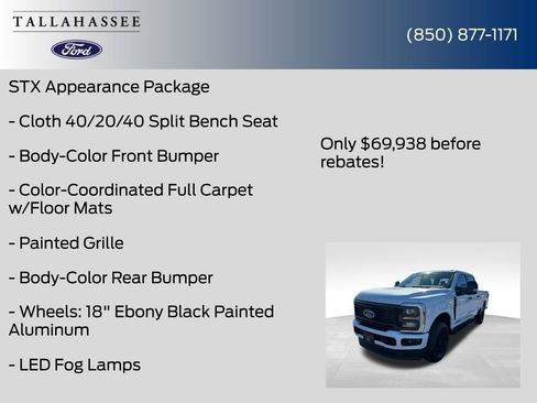 New 2026 Ford F250 XL w/ STX Appearance Package image 13