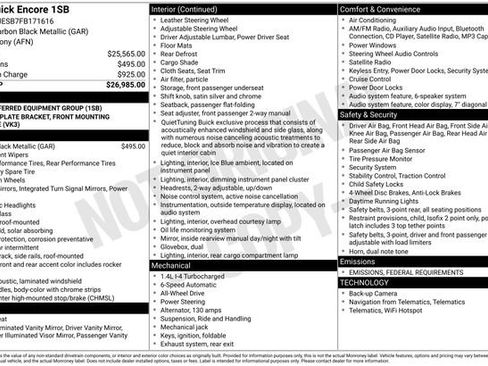 Used 2015 Buick Encore AWD image 15