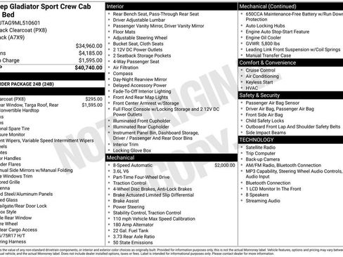 Used 2021 Jeep Gladiator Sport AWD/4WD image 32