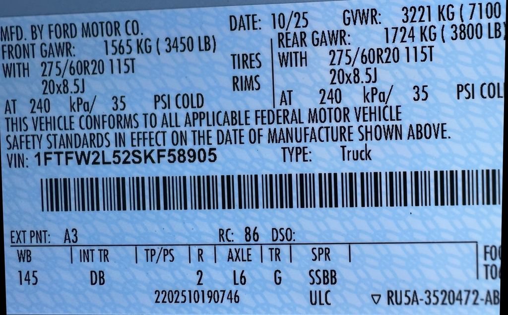 New 2025 Ford F150 STX w/ Equipment Group 200A AWD/4WD image 29