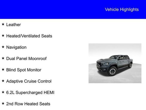 Used 2021 RAM 1500 TRX w/ TRX Lanuch Edition image 2