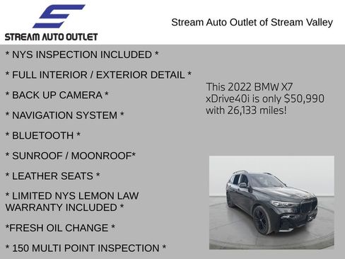 Used 2022 BMW X7 xDrive40i w/ M Sport Package image 4