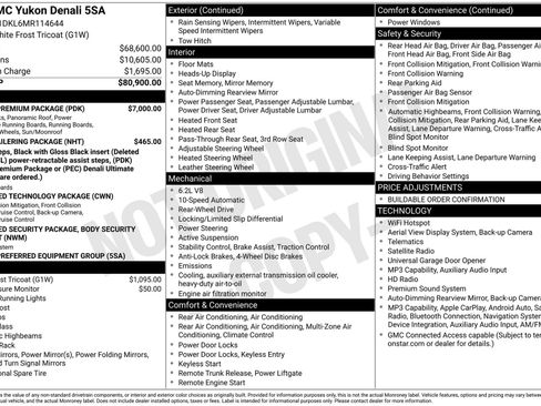 Used 2021 GMC Yukon Denali w/ Denali Premium Package RWD image 1