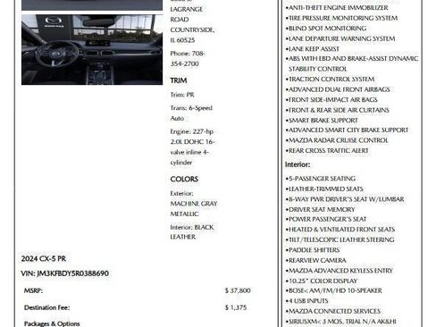 Used 2024 MAZDA CX-5 2.5 Turbo w/ Premium Package image 25