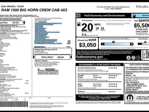 Used 2024 RAM 1500 Big Horn RWD image 4