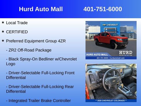 Certified 2020 Chevrolet Colorado ZR2 w/ ZR2 Dusk Special Edition image 6