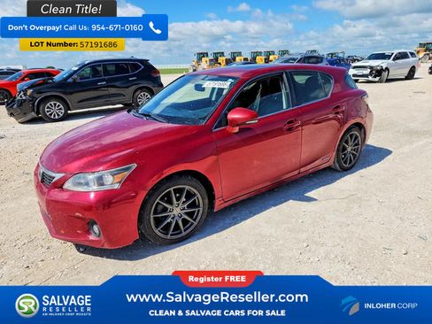 Used 2013 Lexus CT 200h w/ Premium Pkg w/Navigation FWD image 1