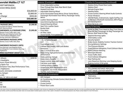 Used 2021 Chevrolet Malibu LT w/ Leather Package image 11