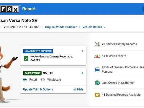 Used 2014 Nissan Versa Note SV w/ Convenience Package FWD image 3