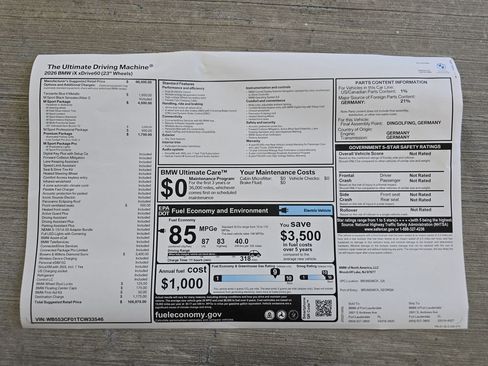 New 2026 BMW iX xDrive60 w/ M Sport Package image 23