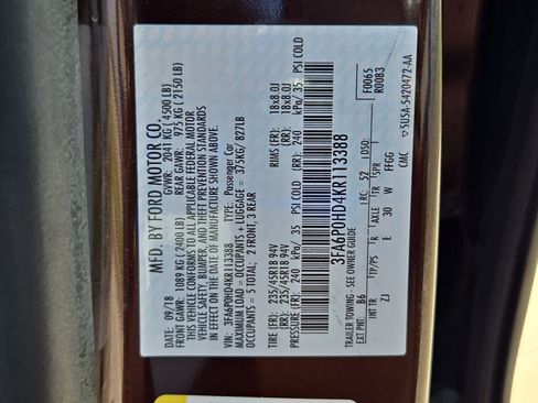 Used 2019 Ford Fusion SE w/ Equipment Group 151A FWD image 34