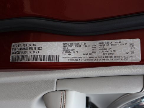 Used 2021 Jeep Grand Cherokee L Overland w/ Advanced Protech Group III AWD/4WD image 54