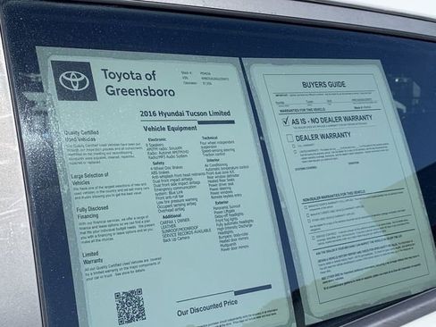 Used 2016 Hyundai Tucson Limited w/ Option Group 03 FWD image 37