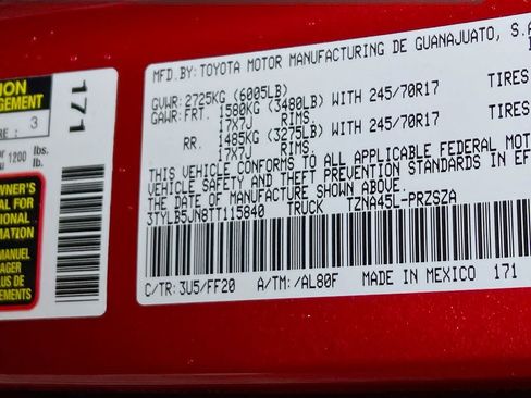 New 2026 Toyota Tacoma SR5 image 25