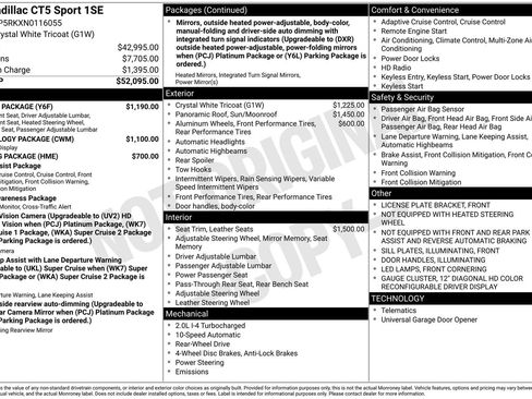 Certified 2022 Cadillac CT5 Sport w/ Climate Package image 37