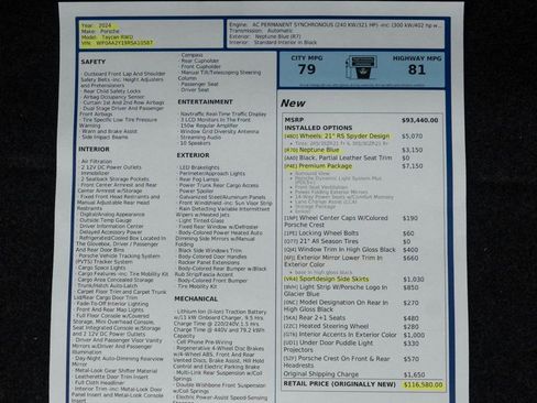 Used 2024 Porsche Taycan w/ Premium Package image 47