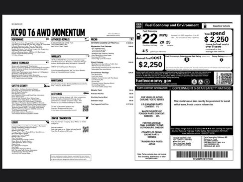 Used 2016 Volvo XC90 T6 Momentum w/ Momentum Plus Package image 38