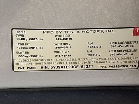 Used 2016 Tesla Model S 90D AWD/4WD image 15