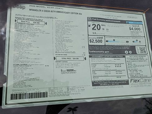 New 2026 Jeep Wrangler Unlimited Sport image 20