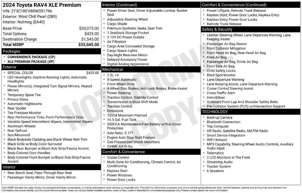 Used 2024 Toyota RAV4 XLE Premium FWD image 9