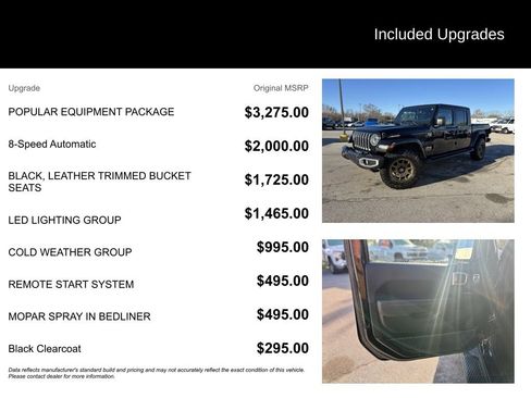 Used 2021 Jeep Gladiator Overland w/ Popular Equipment Package image 6
