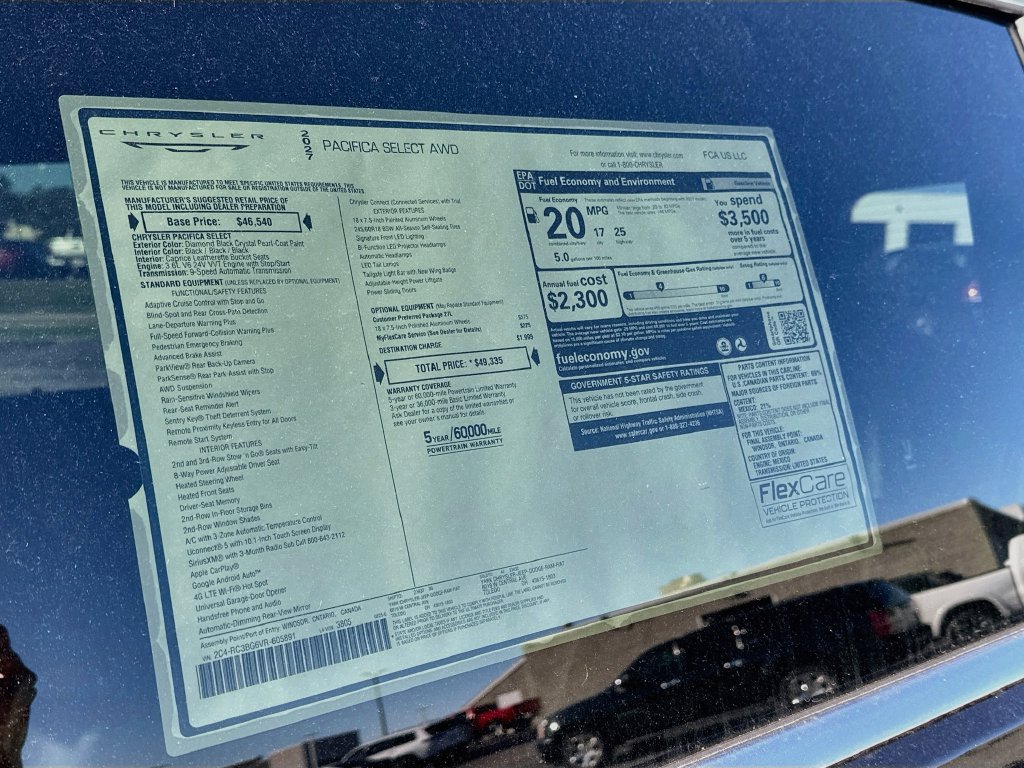 New 2027 Chrysler Pacifica Select AWD/4WD image 12
