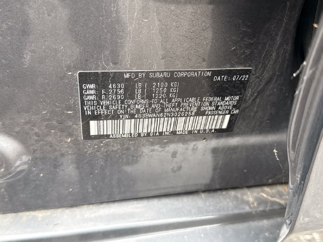 Used 2022 Subaru Legacy Limited AWD/4WD image 25