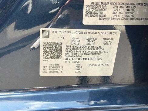 Used 2020 GMC Sierra 1500 SLT w/ SLT Premium Package AWD/4WD image 34