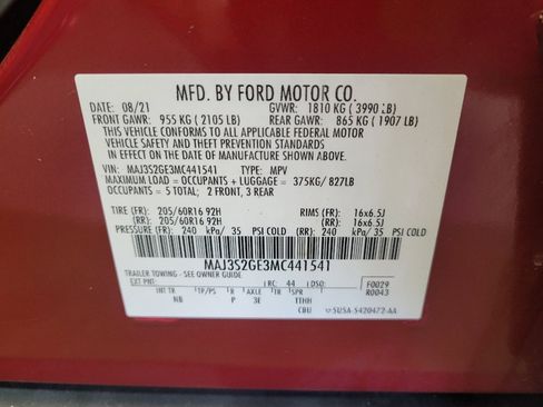 Used 2021 Ford EcoSport SE FWD image 33