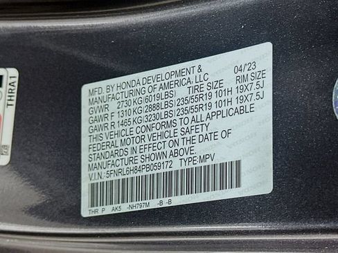 Certified 2023 Honda Odyssey Touring image 39