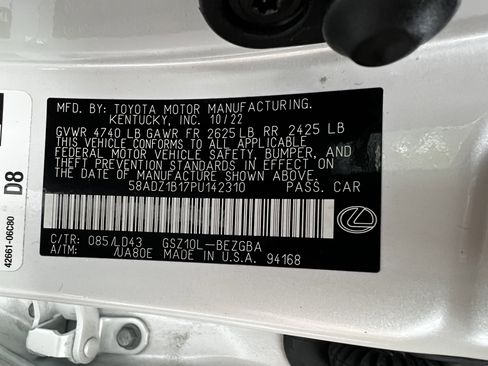 Certified 2023 Lexus ES 350 w/ Premium Package image 49