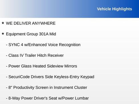 Used 2021 Ford F150 XLT w/ Equipment Group 301A Mid image 8