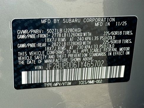 New 2026 Subaru Outback Limited image 43