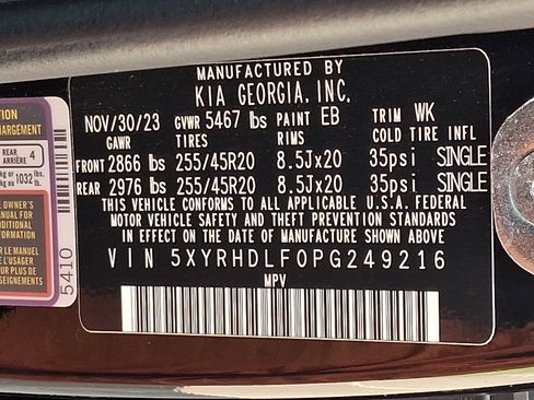 Certified 2023 Kia Sorento X-Line EX AWD/4WD image 27