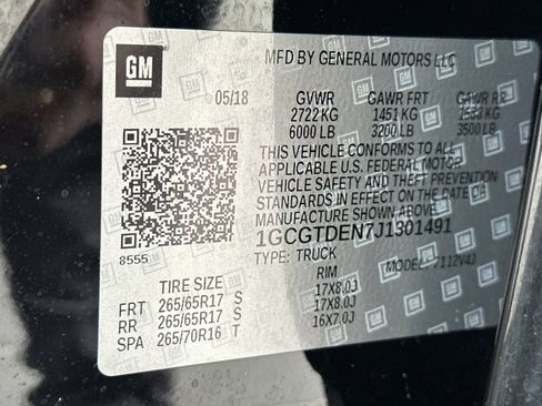 Certified 2018 Chevrolet Colorado Z71 w/ Z71 Midnight Edition image 38