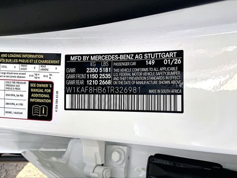 New 2026 Mercedes-Benz C 43 AMG AMG C 43 image 16