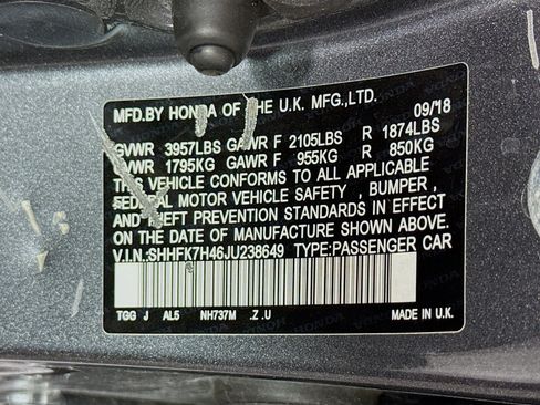 Used 2018 Honda Civic Sport image 39