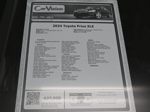 Used 2024 Toyota Prius XLE image 37