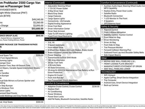 Used 2025 RAM ProMaster 2500 w/ Convenience Group FWD image 6