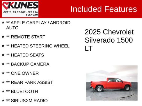 Used 2025 Chevrolet Silverado 1500 LT w/ Work Truck Package AWD/4WD image 2