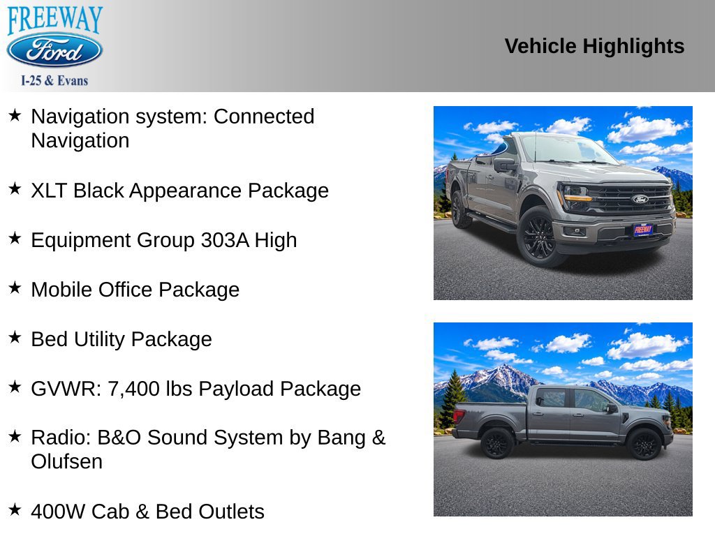 Certified 2024 Ford F150 XLT w/ Equipment Group 303A High AWD/4WD image 2