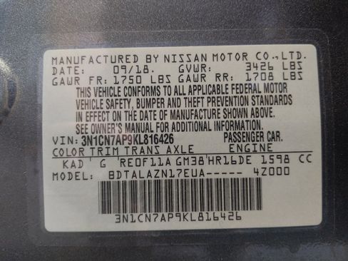Used 2019 Nissan Versa S Plus FWD image 33